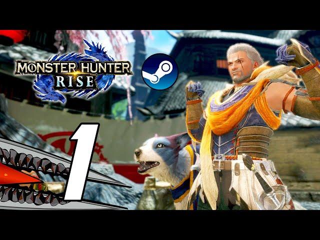 Monster Hunter Rise PC - Gameplay Playthrough Part 1 (60FPS)