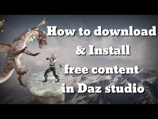 How to download & install free content in daz Studio