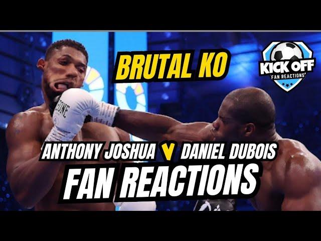 ANTHONY JOSHUA V DANIEL DUBOIS || BOXING FIGHT HIGHLIGHTS FANS REACTION || BRUTAL KO || HEAVYWEIGHT