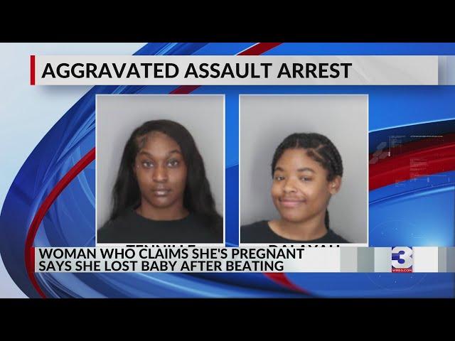 Woman claims she's pregnant, lost baby after beating