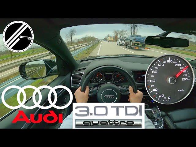 Audi Q5 3.0 V6 TDI quattro S tronic 245 PS Top Speed Drive German Autobahn With No Speed Limit POV