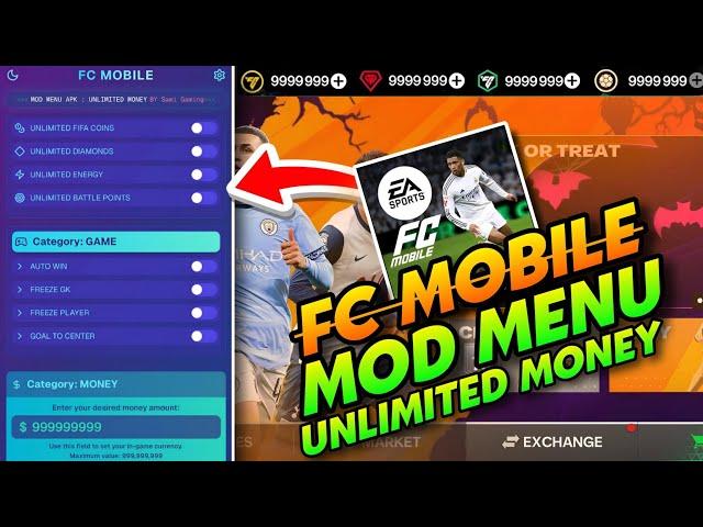 FC Mobile Mega MOD MENU APK 23.1.01 - Unlimited Money & Free Shopping | FC Mobile Mod Menu 2025