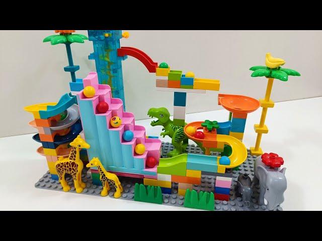 Relax with LEGO Duplo's COLORFUL Marble Run Adventure!