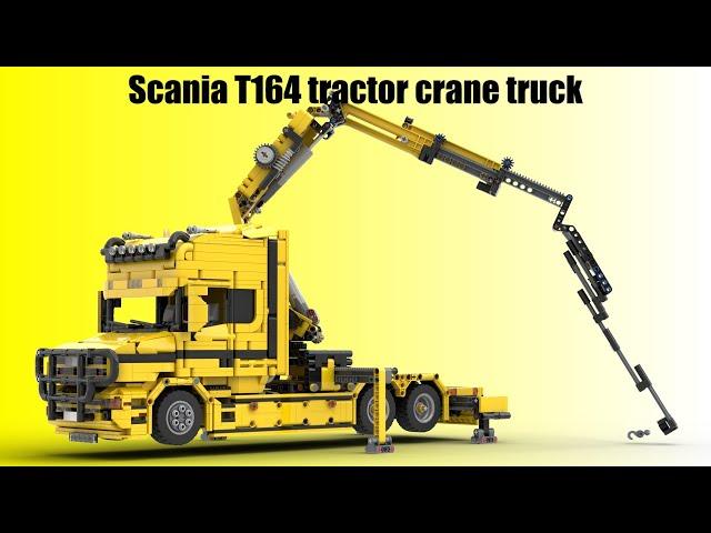 Scania T164 Topline tractor crane truck - Lego MOC by OldOlneyLego