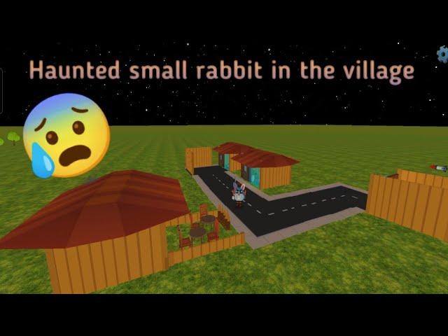 Haunted small rabbit in the village  chicken gun