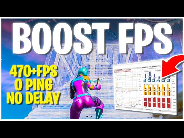 How To BOOST FPS On LOW END PC in Fortnite Chapter 4  ( Fix Delay & Fix Stutters ) 