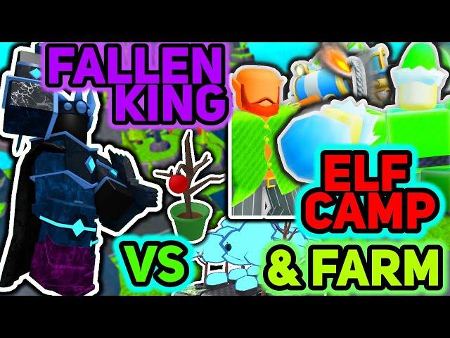 8 ELF CAMP & FARMS VS FALLEN MODE - Tower Defense Simulator