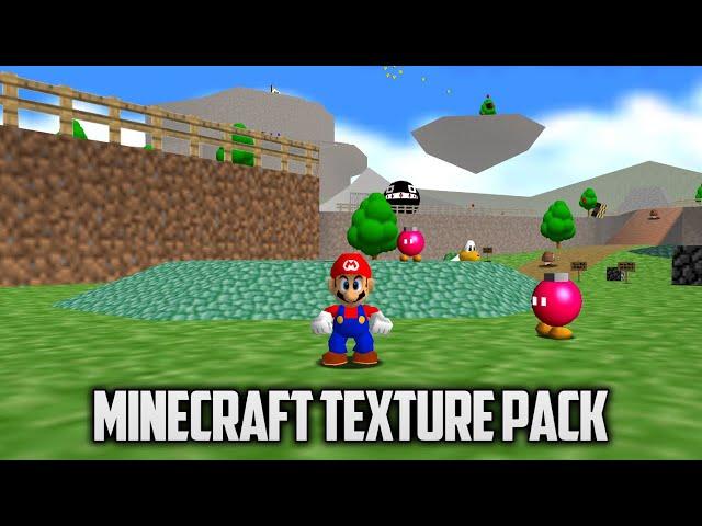 ⭐ Super Mario 64 PC Port - Minecraft Texture Pack