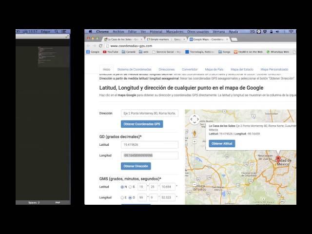 Insertar marcadores de Google Maps en HTML