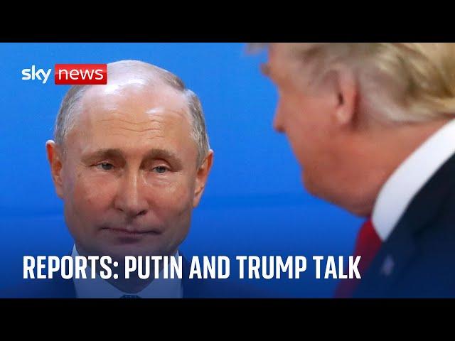 Putin and Trump discuss Ukraine in phone call