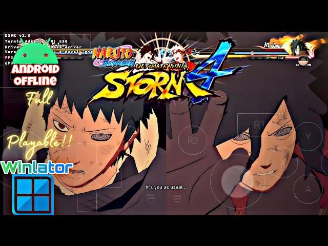 Naruto Ultimate Ninja Strom 4 (Android Gameplay) | WINLATOR | Snapdragon 845+Setting! Full Playable