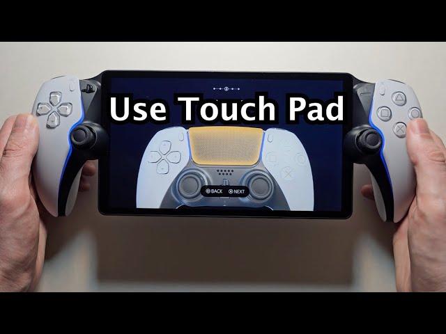 How to Use Touch Pad on PlayStation Portal