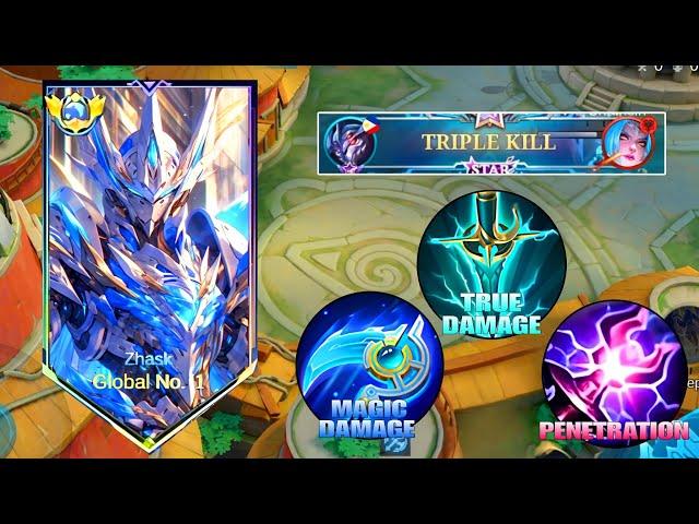 FINALLY I FOUND ZHASK BEST BUILD 2025 AFTER UPDATE‼️(recommended build 2025) MLBB 