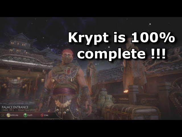 MK11 - This is how 100% complete Krypt looks like, when everything is opened, unlocked and solved