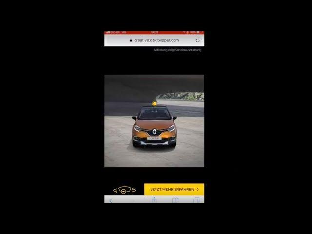 Renault's app-less AR experience by Blippar