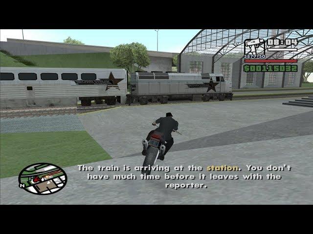 GTA San Andreas - Snail Trail - Syndicate mission 6 - How to skip chasing the train