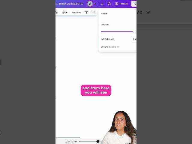 Enhance Your Voice in Canva & Remove Background Noise (1 CLICK!)