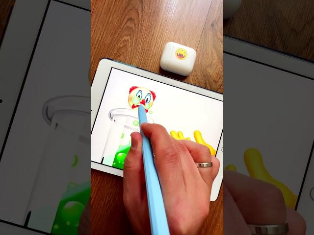  Test Tube Emoji vs Clown Face Emoji #creative #emoji #procreate