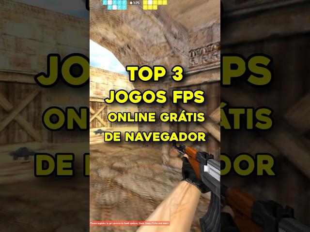 TOP 3 JOGOS de FPS GRÁTIS pelo NAVEGADOR