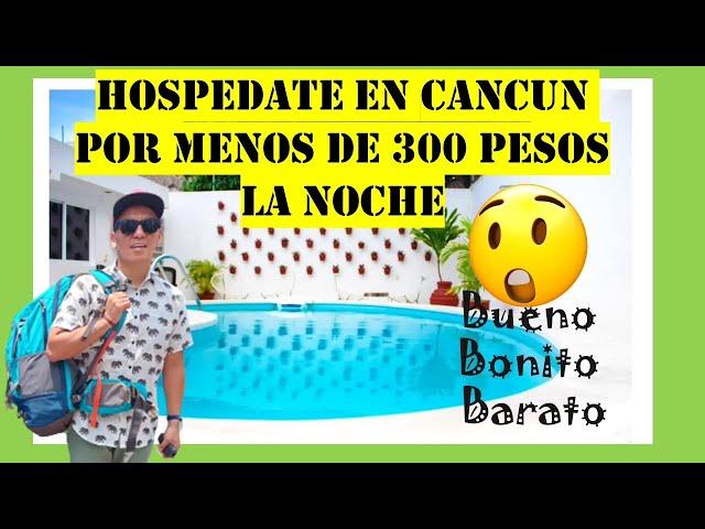 Así es un hostal de  $300 pesos la noche en Cancun