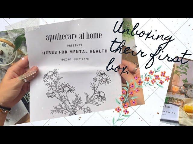 Apothecary at Home Unboxing||First Impression//Home Herbalism