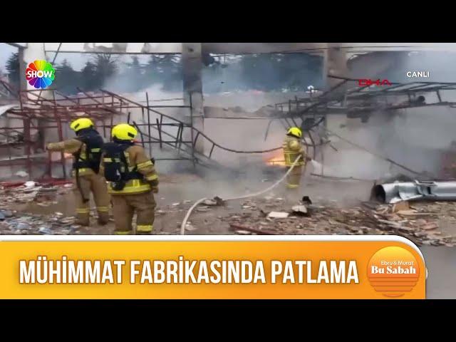 Patlayıcı üretilen fabrikada patlama!