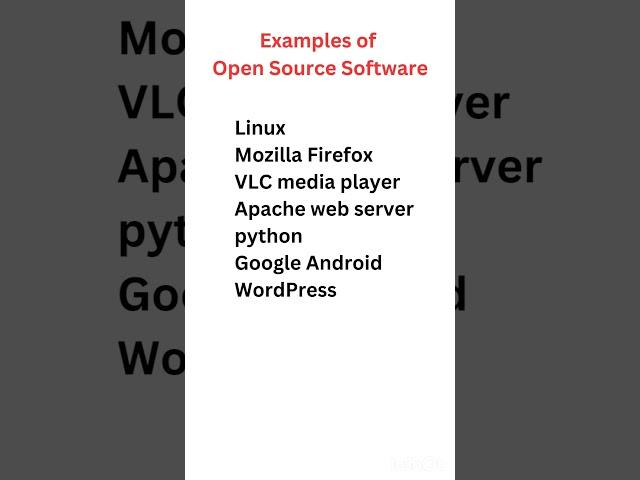 What is open source software #computer #computerbasics #computergkknowledge