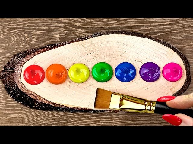 Love Story How to Paint Easy on Wood ️ | Satisfying Acrylic Painting