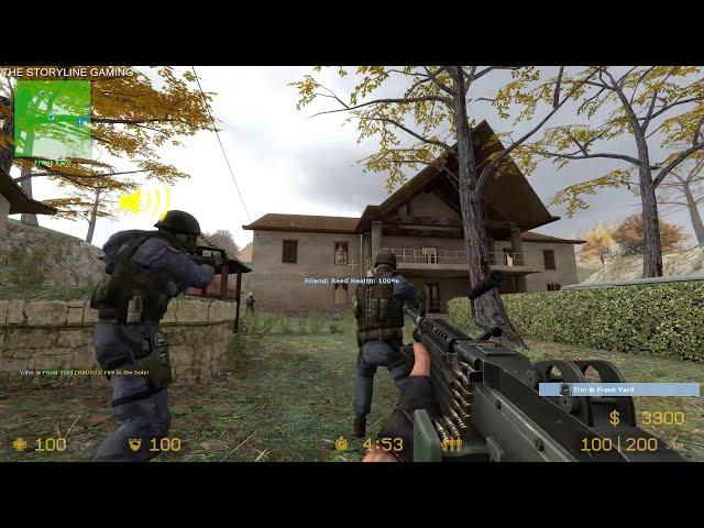 Counter Strike : Source - Estate - Gameplay "CT Forces" (with bots) No Commentary