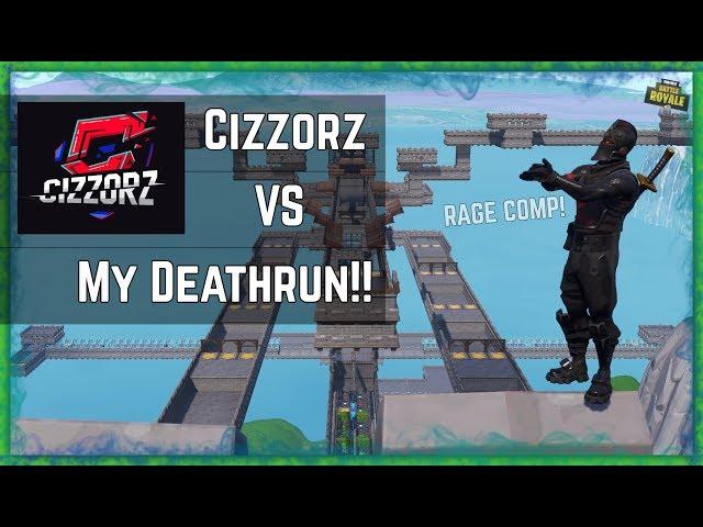 CIZZORZ VS LORD SPINKS DEATHRUN!! Rage Compilation & Perfect Run! Fortnite Creative