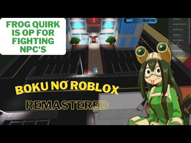 Boku No Roblox Frog Quirk Showcase