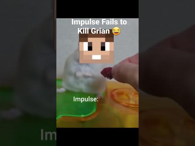 ImpulseSV fails to kill Grian! ( it backfires ) Hermitcraft season 8 Grian and ImpulseSV #shorts