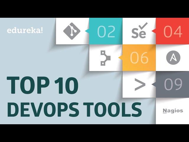 Top 10 DevOps Tools to Learn | Best DevOps Tools - 2024 | DevOps Training | Edureka