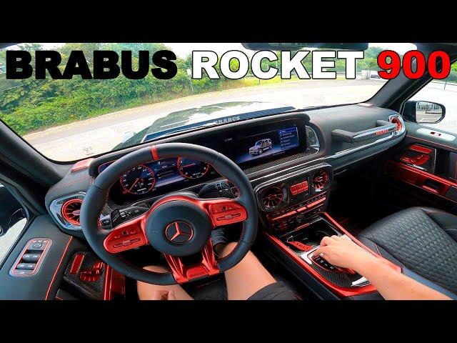 BRABUS ROCKET 900hp MERCEDES G63 POV Test Drive : BRUTAL G-WAGON!!