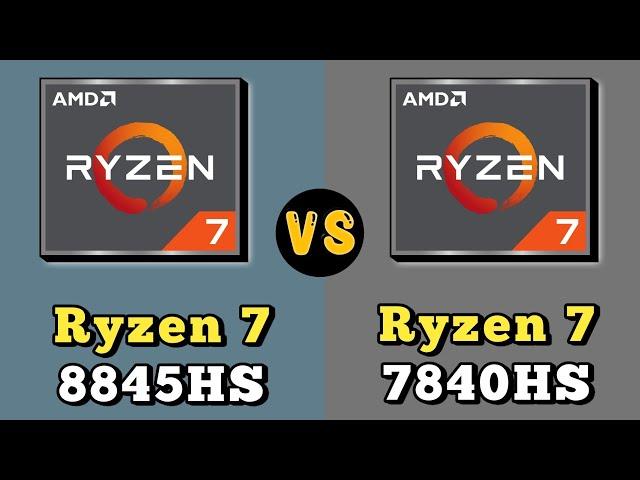 Ryzen-7 8845HS vs Ryzen-7 7840HS Processor  || Two Identical Processors