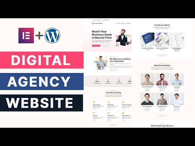 How to Create a Digital Marketing Agency Website in 2025 (FREE with WordPress & Elementor)