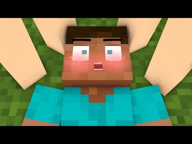 Steve is surprised at Alex and her bestie! - monster school minecraft animation