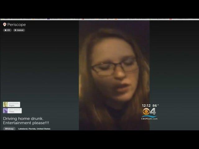 Florida Woman Confesses To Driving Drunk While Streaming Live Video