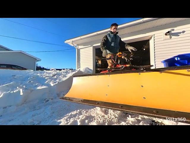 1988 Suzuki Quad Runner 250 plowing