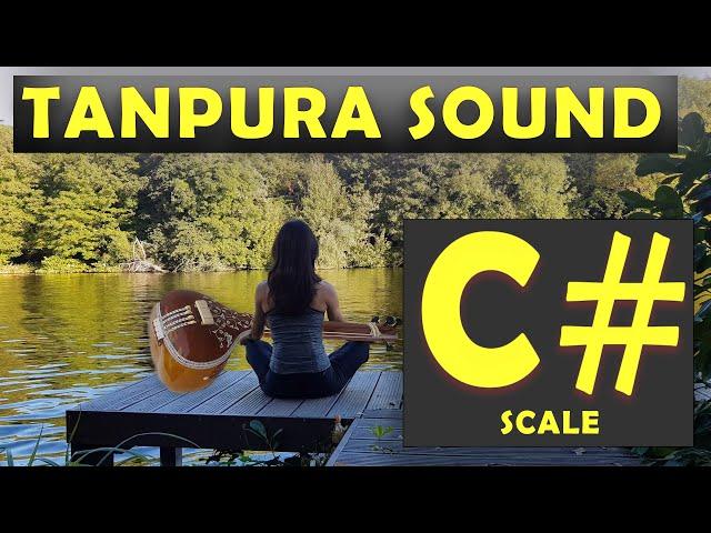 C# Tanpura | C Sharp Scale Tanpura 1 hour, Popular Male Singing Scale