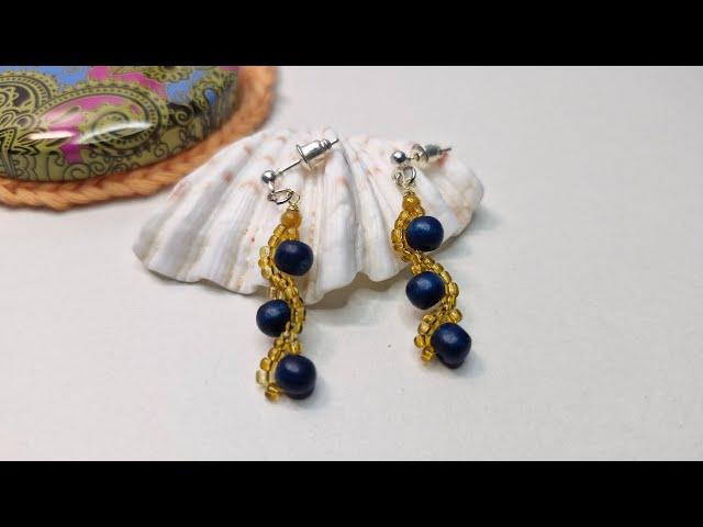 DIY Beads Earrings |Beads Series by Crafty Camille