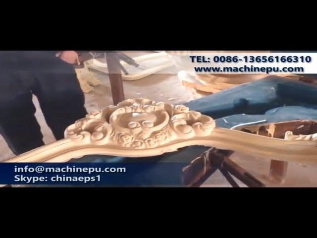 [2020] Polyurethane Foaming Machine For Furniture Imitation Wood Frame Bed Headboard and Faux Stone