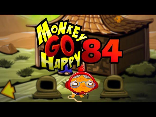 Игра "Счастливая Обезьянка 84" (Monkey GO Happy 84) - прохождение