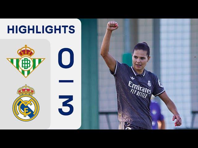 REAL BETIS FÉMINAS 0 - 3 REAL MADRID CF | RESUMEN LIGA F