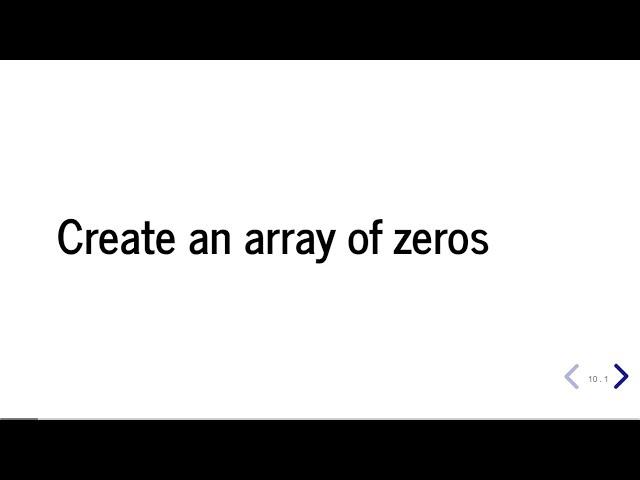 How to Create NumPy array Containing all Zeros | Creating a NumPy array of Zeros