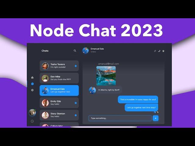 NodeJS Realtime Chat: Build a FULL-STACK app in 27 Minutes! (Best UI )