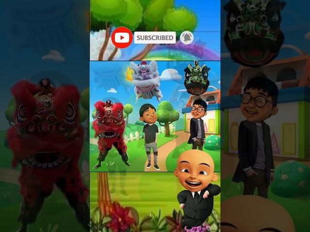 upin ipin jadi barongan merah #shorts #upinipinterbaru