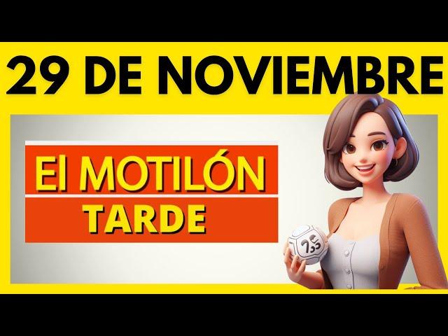 MOTILON TARDE HOY Resultado del Miercoles 29 de NOVIEMBRE del 2023 