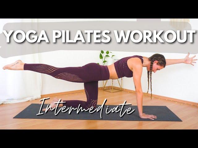 60 MIN INTENSE FULL BODY YOGA PILATES WORKOUT | Intermediate Level | No Equipment