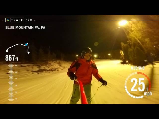 Trace: Skiing - Alexander Kovmir at Blue Mountain PA